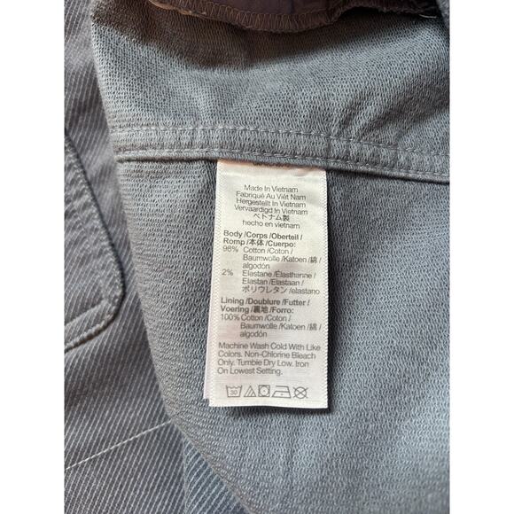 Madewell Corduroy Shacket Shirt Jacket Women’s Size L Blue Utility Casual Chic - Picture 8 of 8